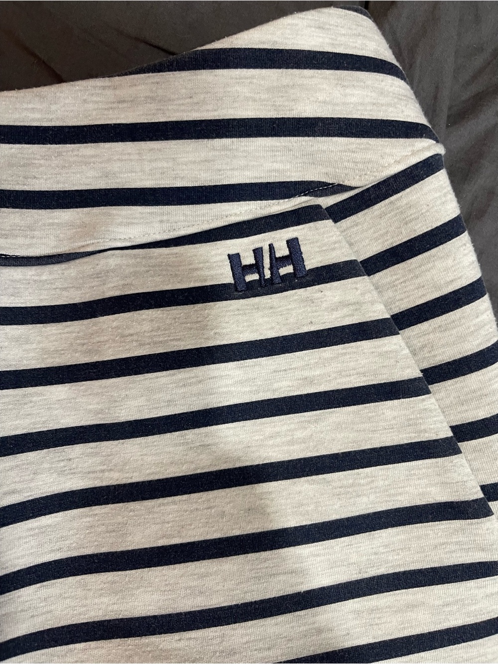 Helly Hansen Navy and Gray Striped Mini Skirt - Picture 2 of 8